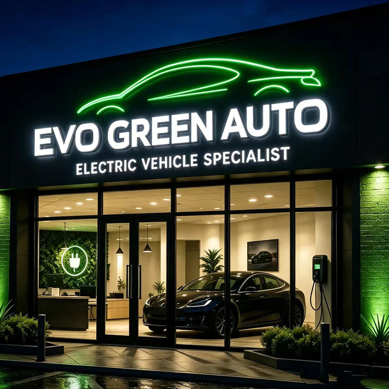 Enseigne lumineuse LED personn - Auto Repair Shop Logo Design avis et prix