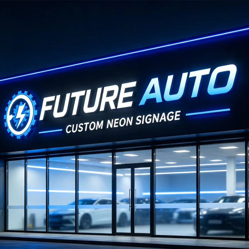 Enseigne lumineuse LED 3D pers - Auto Repair Shop Logo Design avis et prix